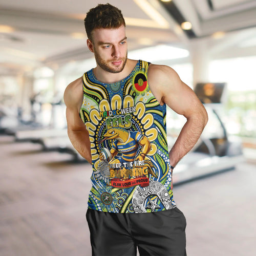 Custom NAIDOC Week 2024 Eels Men Tank Top Mascot Rugby
