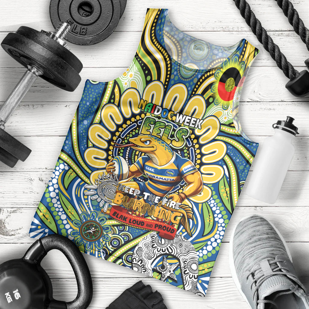 Custom NAIDOC Week 2024 Eels Men Tank Top Mascot Rugby