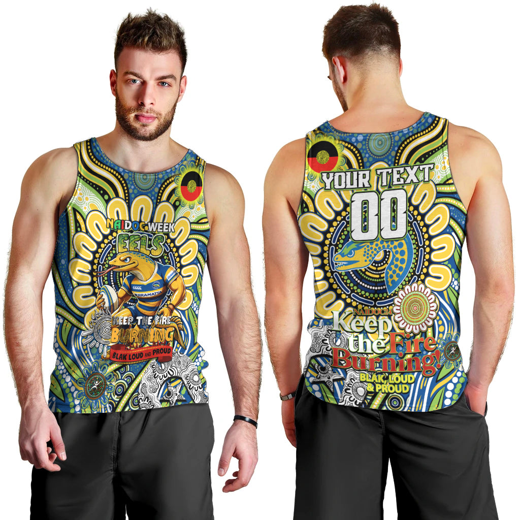 Custom NAIDOC Week 2024 Eels Men Tank Top Mascot Rugby