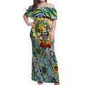 Custom NAIDOC Week 2024 Eels Off Shoulder Maxi Dress Mascot Rugby