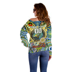 Custom NAIDOC Week 2024 Eels Off Shoulder Sweater Mascot Rugby