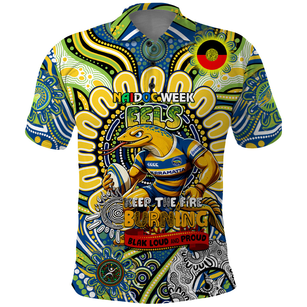 Custom NAIDOC Week 2024 Eels Polo Shirt Mascot Rugby