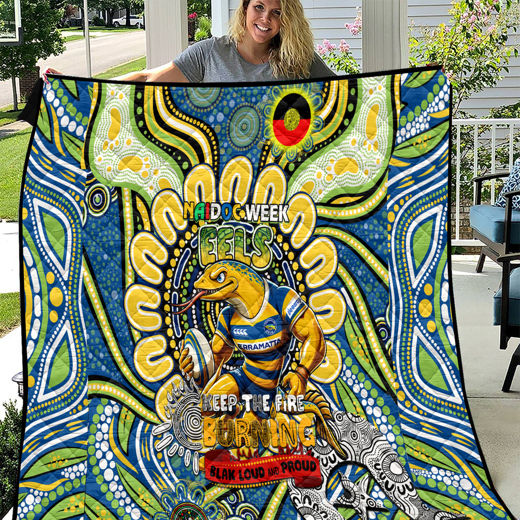 NAIDOC Week 2024 Eels Quilt Mascot Rugby