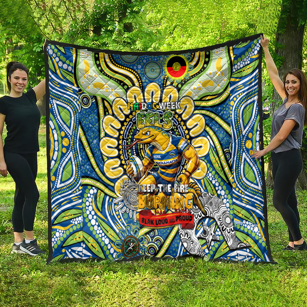 NAIDOC Week 2024 Eels Quilt Mascot Rugby