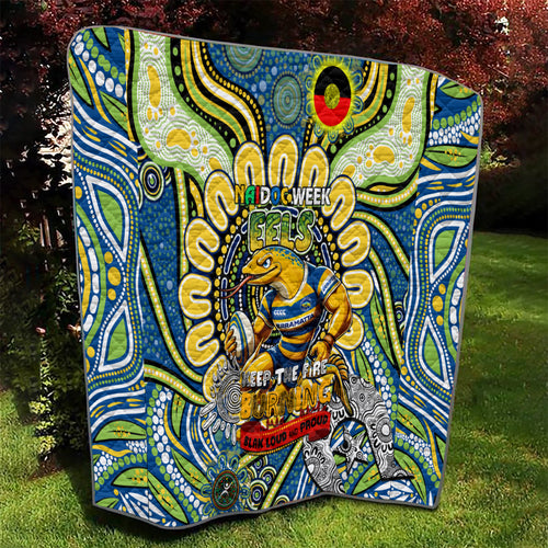 NAIDOC Week 2024 Eels Quilt Mascot Rugby