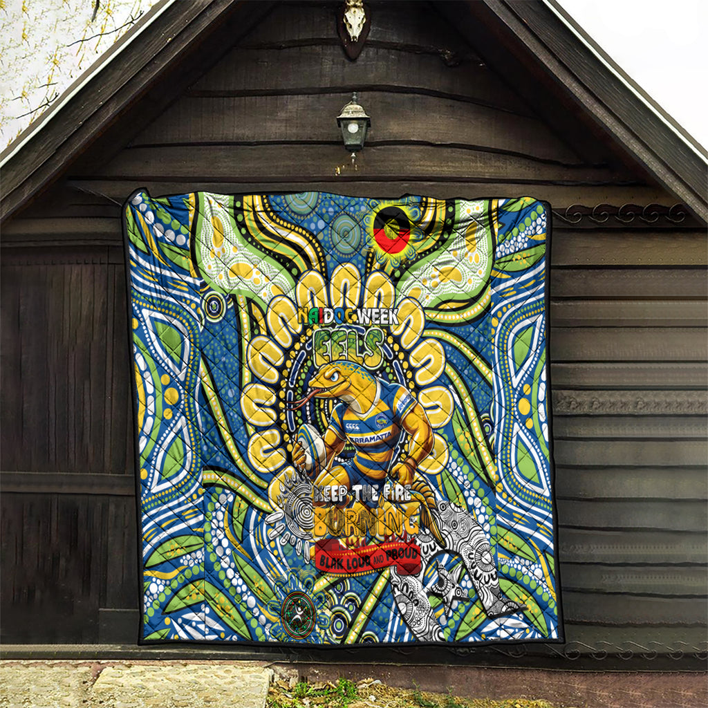 NAIDOC Week 2024 Eels Quilt Mascot Rugby