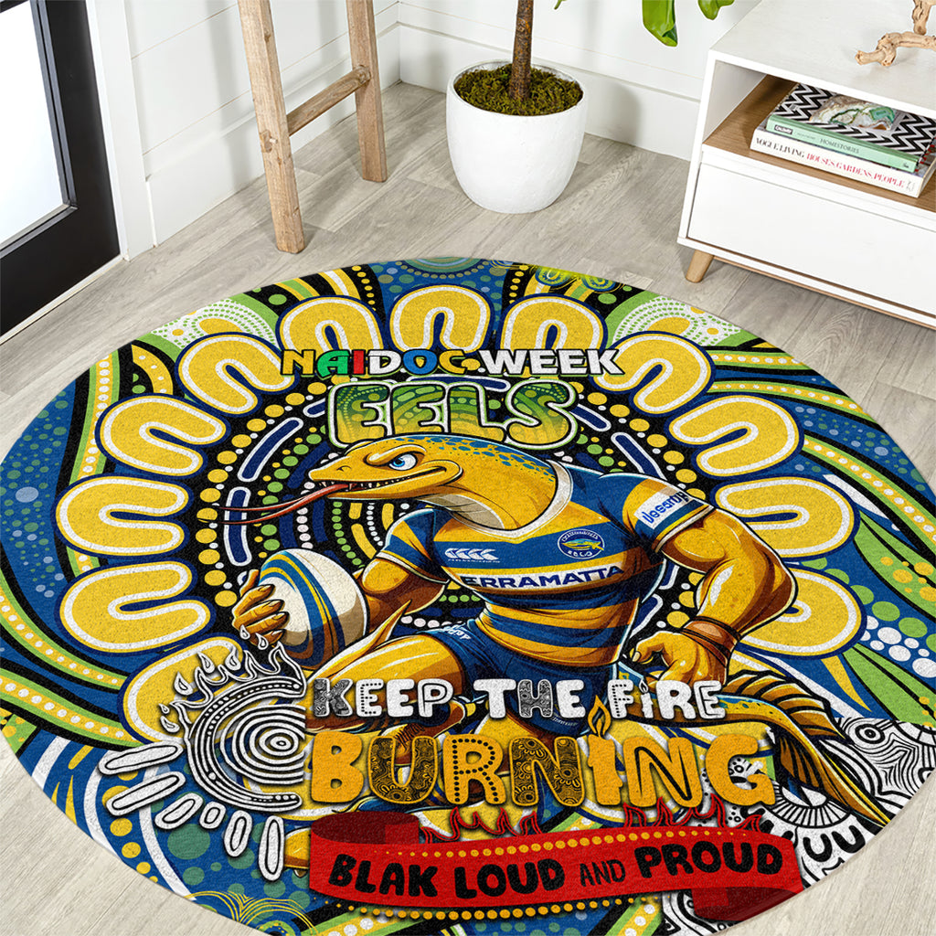 NAIDOC Week 2024 Eels Round Carpet Mascot Rugby