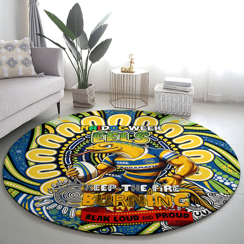 NAIDOC Week 2024 Eels Round Carpet Mascot Rugby