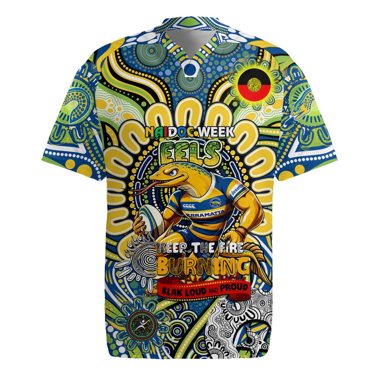 Custom NAIDOC Week 2024 Eels Rugby Jersey Mascot Rugby