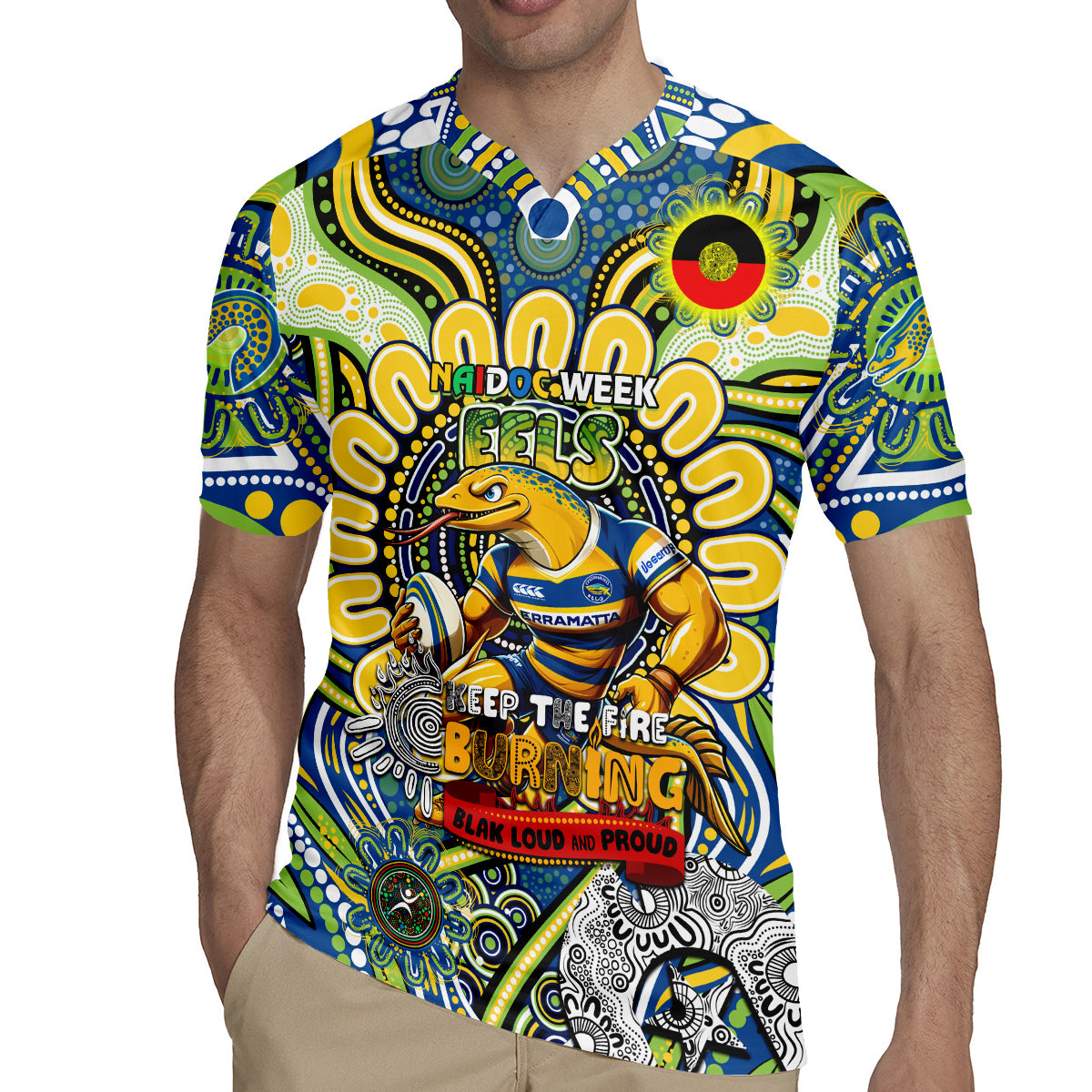 Custom NAIDOC Week 2024 Eels Rugby Jersey Mascot Rugby