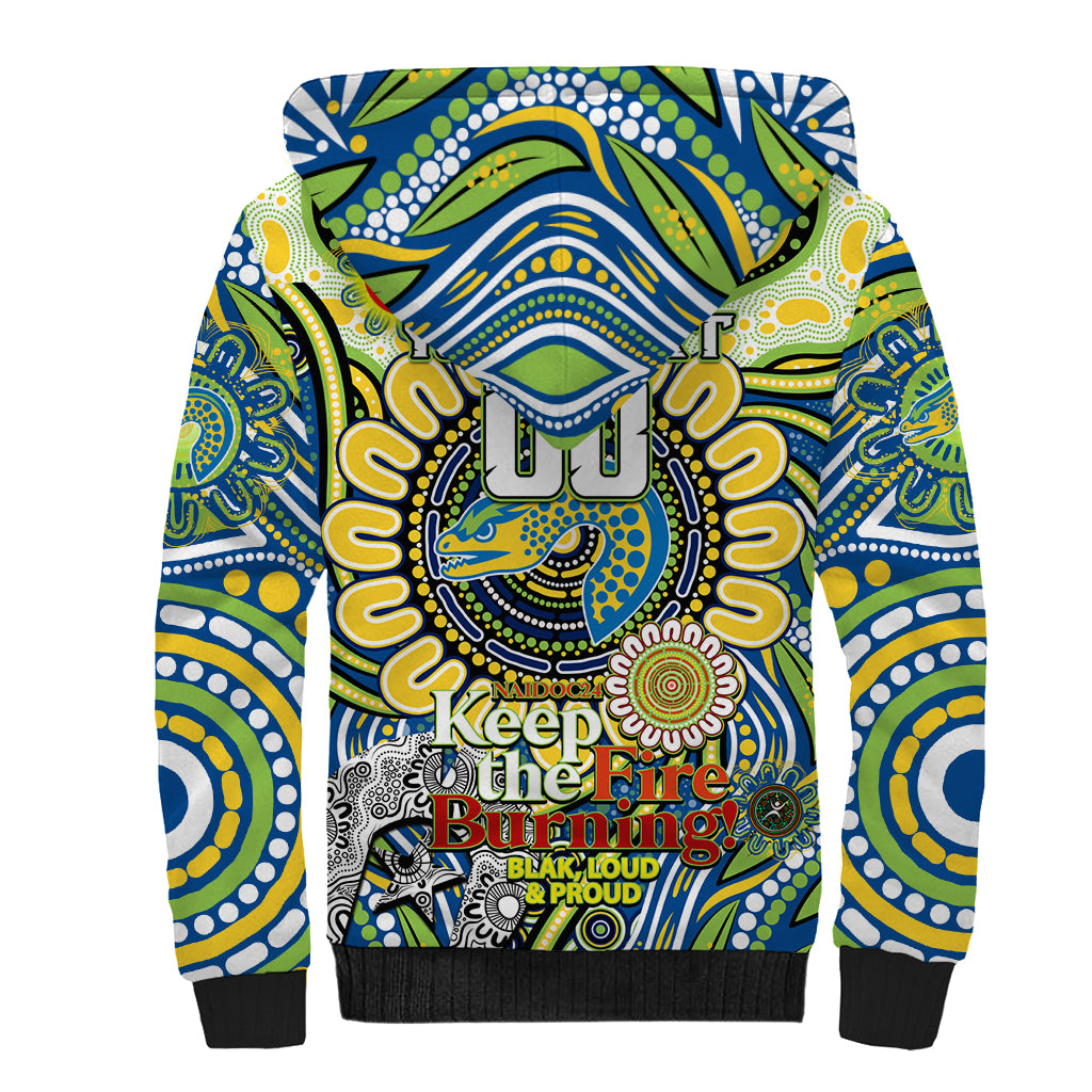 Custom NAIDOC Week 2024 Eels Sherpa Hoodie Mascot Rugby