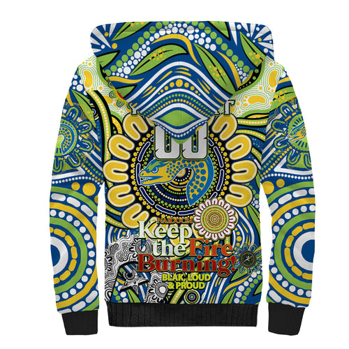 Custom NAIDOC Week 2024 Eels Sherpa Hoodie Mascot Rugby