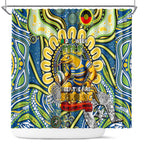 NAIDOC Week 2024 Eels Shower Curtain Mascot Rugby