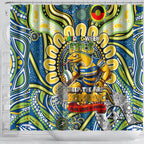 NAIDOC Week 2024 Eels Shower Curtain Mascot Rugby