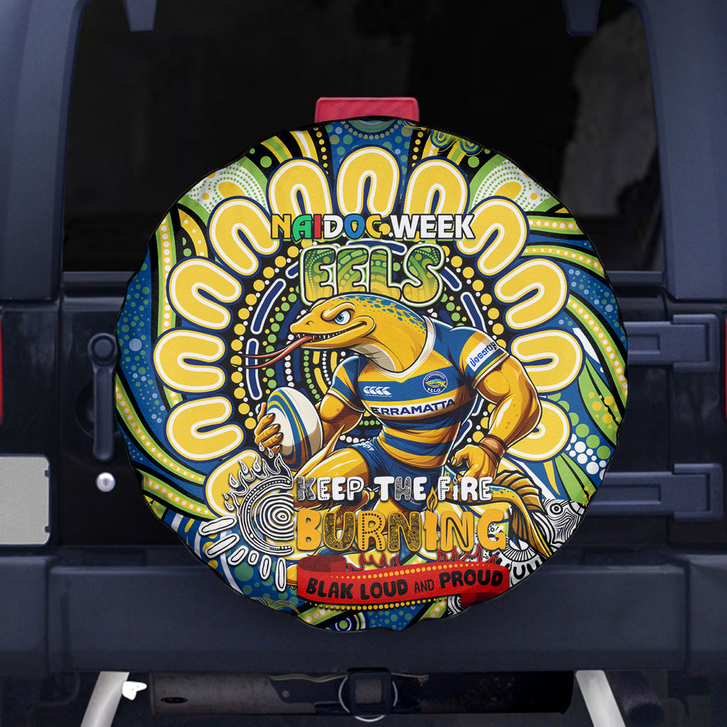 NAIDOC Week 2024 Eels Spare Tire Cover Mascot Rugby