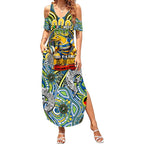 Custom NAIDOC Week 2024 Eels Summer Maxi Dress Mascot Rugby