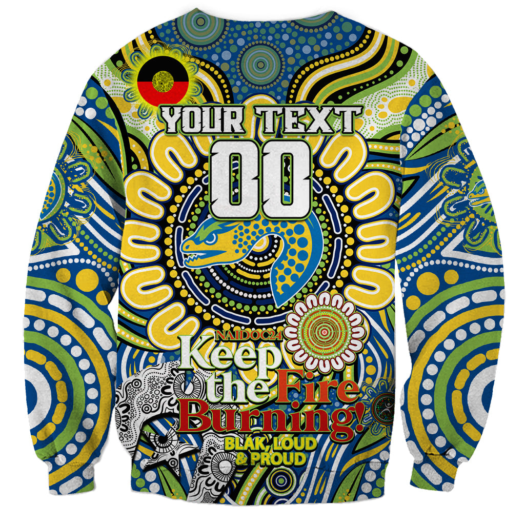 Custom NAIDOC Week 2024 Eels Sweatshirt Mascot Rugby