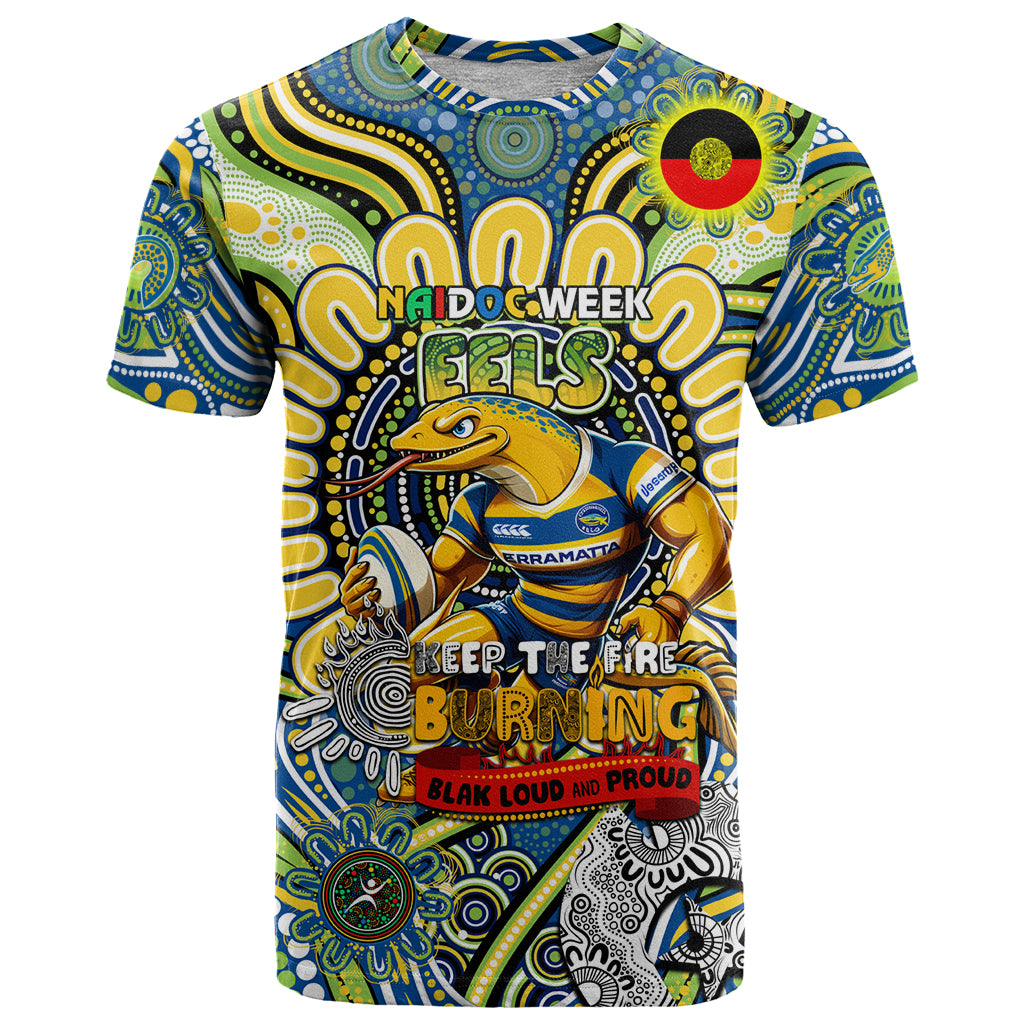 Custom NAIDOC Week 2024 Eels T Shirt Mascot Rugby
