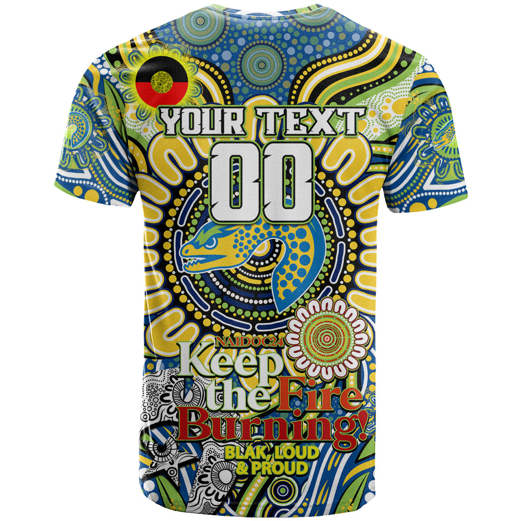 Custom NAIDOC Week 2024 Eels T Shirt Mascot Rugby