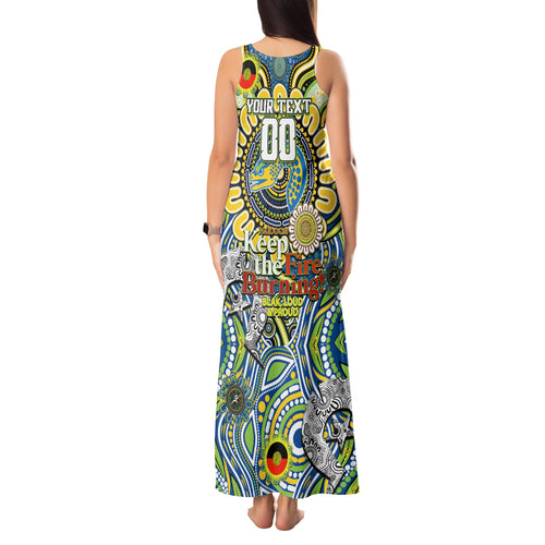 Custom NAIDOC Week 2024 Eels Tank Maxi Dress Mascot Rugby