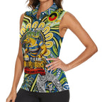 Custom NAIDOC Week 2024 Eels Women Sleeveless Polo Shirt Mascot Rugby