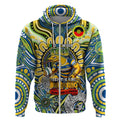 Custom NAIDOC Week 2024 Eels Zip Hoodie Mascot Rugby