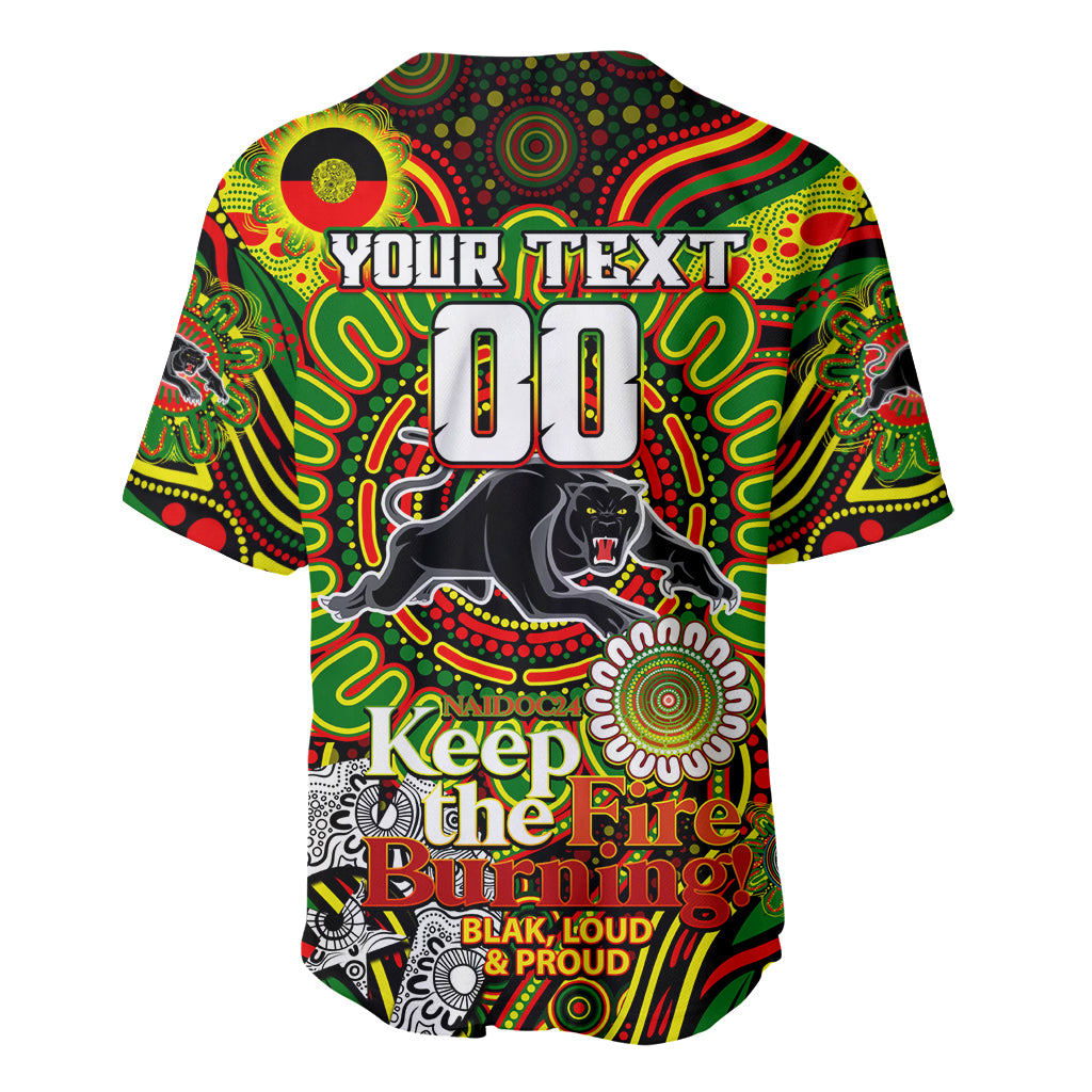 Custom NAIDOC Week 2024 Panthers Baseball Jersey Mascot Rugby