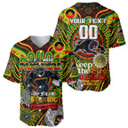 Custom NAIDOC Week 2024 Panthers Baseball Jersey Mascot Rugby