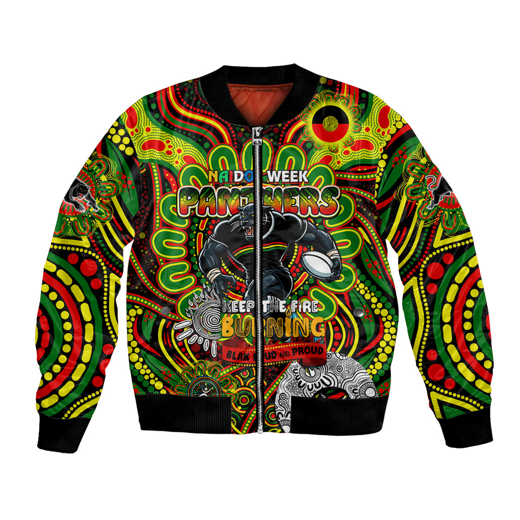 Custom NAIDOC Week 2024 Panthers Bomber Jacket Mascot Rugby