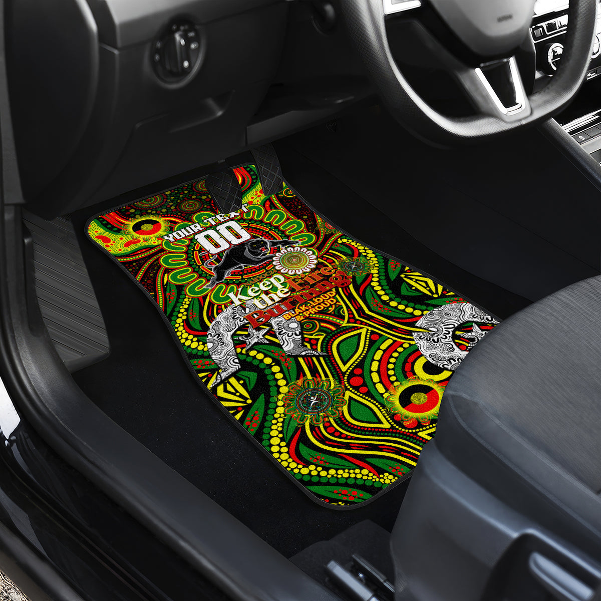 NAIDOC Week 2024 Panthers Car Mats Mascot Rugby
