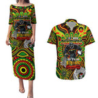 Custom NAIDOC Week 2024 Panthers Couples Matching Puletasi and Hawaiian Shirt Mascot Rugby