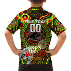 Custom NAIDOC Week 2024 Panthers Family Matching Long Sleeve Bodycon Dress and Hawaiian Shirt Mascot Rugby