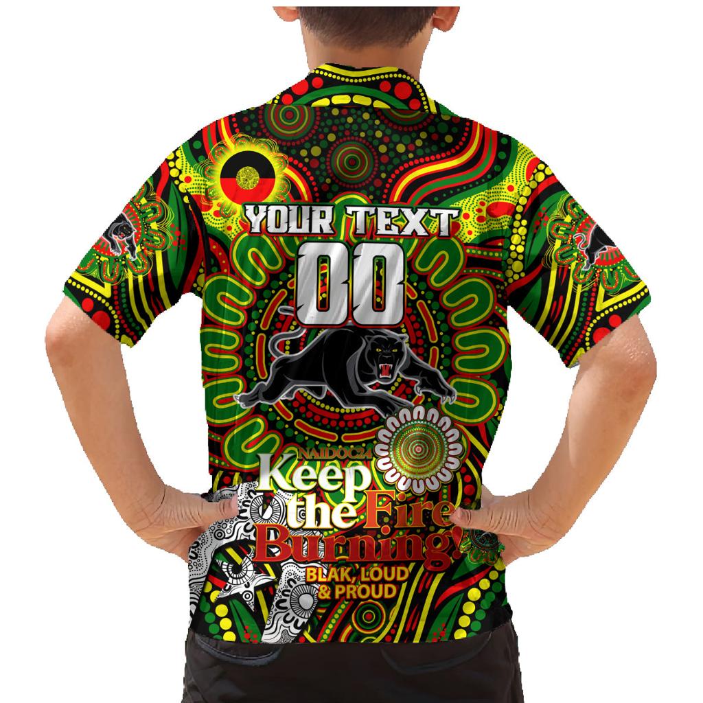 Custom NAIDOC Week 2024 Panthers Family Matching Mermaid Dress and Hawaiian Shirt Mascot Rugby