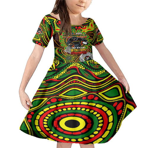 Custom NAIDOC Week 2024 Panthers Family Matching Mermaid Dress and Hawaiian Shirt Mascot Rugby