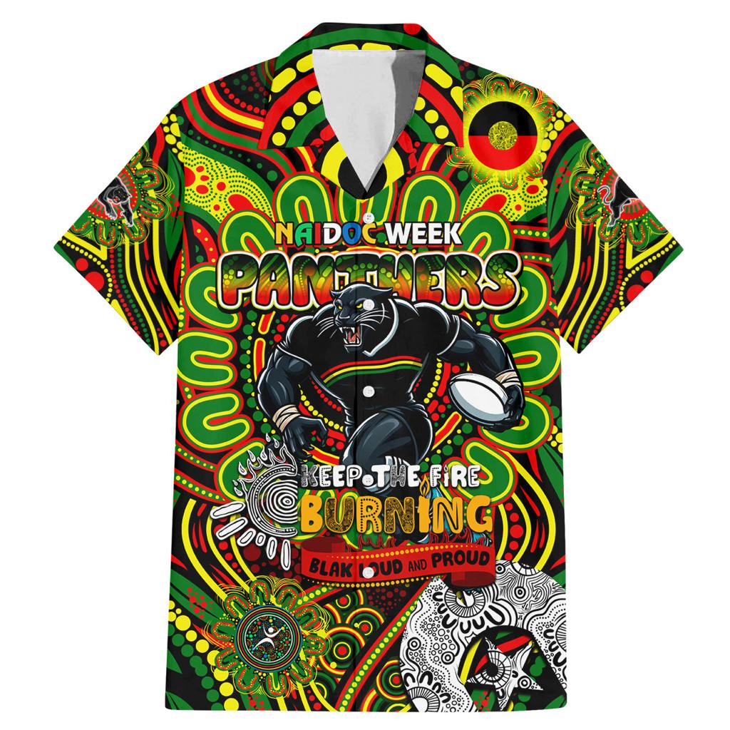 Custom NAIDOC Week 2024 Panthers Family Matching Mermaid Dress and Hawaiian Shirt Mascot Rugby