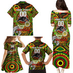 Custom NAIDOC Week 2024 Panthers Family Matching Puletasi and Hawaiian Shirt Mascot Rugby