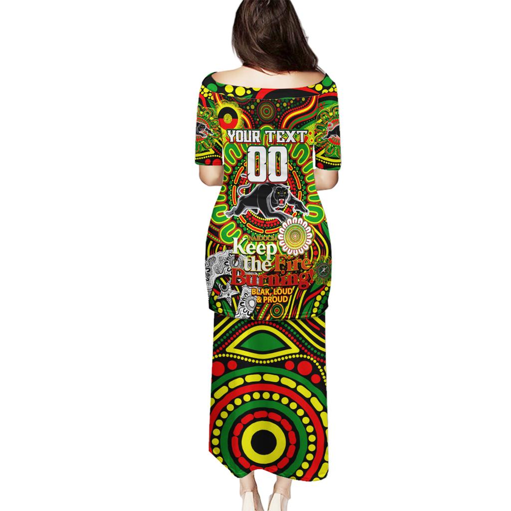 Custom NAIDOC Week 2024 Panthers Family Matching Puletasi and Hawaiian Shirt Mascot Rugby