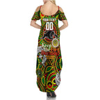 Custom NAIDOC Week 2024 Panthers Family Matching Summer Maxi Dress and Hawaiian Shirt Mascot Rugby