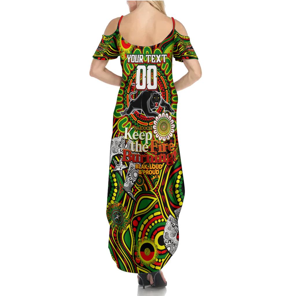 Custom NAIDOC Week 2024 Panthers Family Matching Summer Maxi Dress and Hawaiian Shirt Mascot Rugby