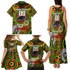 Custom NAIDOC Week 2024 Panthers Family Matching Tank Maxi Dress and Hawaiian Shirt Mascot Rugby