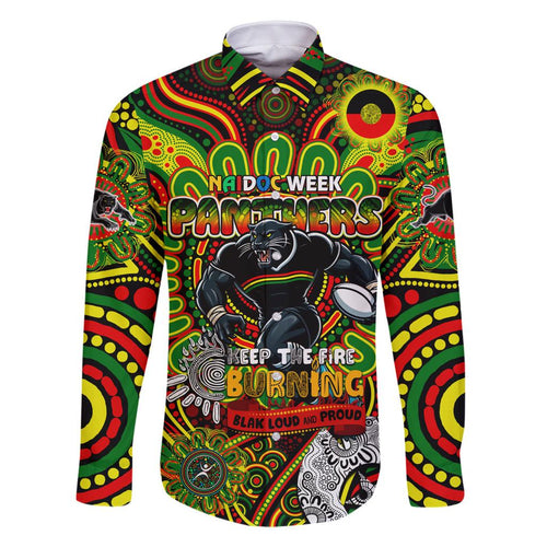 Custom NAIDOC Week 2024 Panthers Family Matching Tank Maxi Dress and Hawaiian Shirt Mascot Rugby