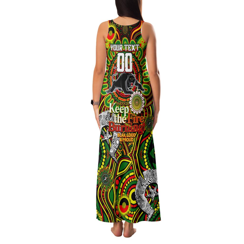 Custom NAIDOC Week 2024 Panthers Family Matching Tank Maxi Dress and Hawaiian Shirt Mascot Rugby