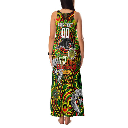 Custom NAIDOC Week 2024 Panthers Family Matching Tank Maxi Dress and Hawaiian Shirt Mascot Rugby