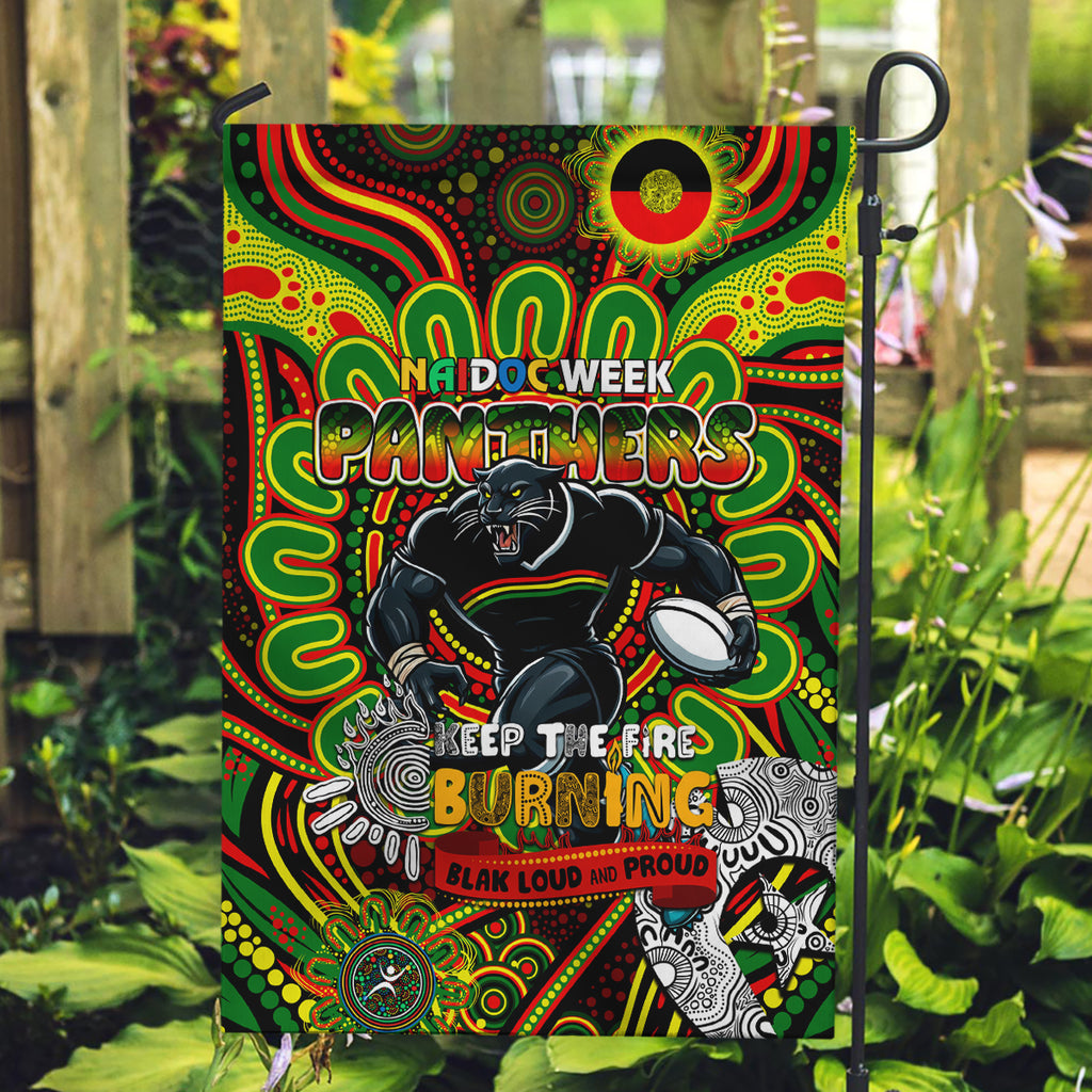 NAIDOC Week 2024 Panthers Garden Flag Mascot Rugby