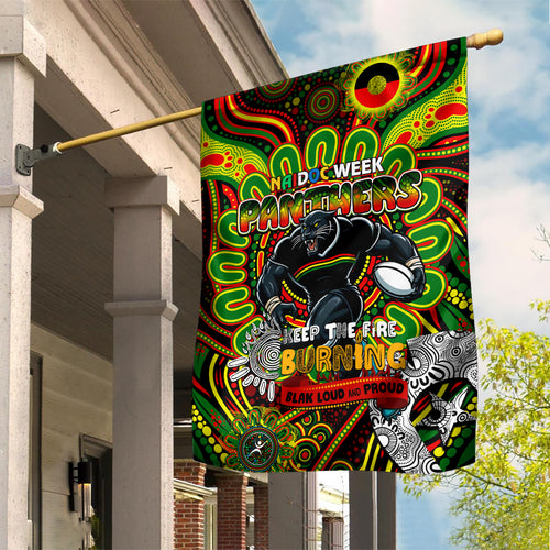 NAIDOC Week 2024 Panthers Garden Flag Mascot Rugby
