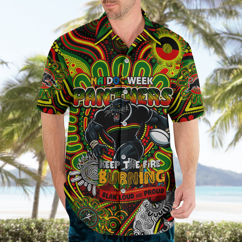 Custom NAIDOC Week 2024 Panthers Hawaiian Shirt Mascot Rugby