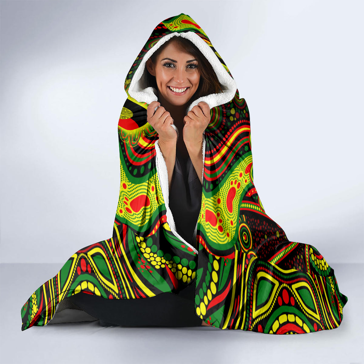NAIDOC Week 2024 Panthers Hooded Blanket Mascot Rugby