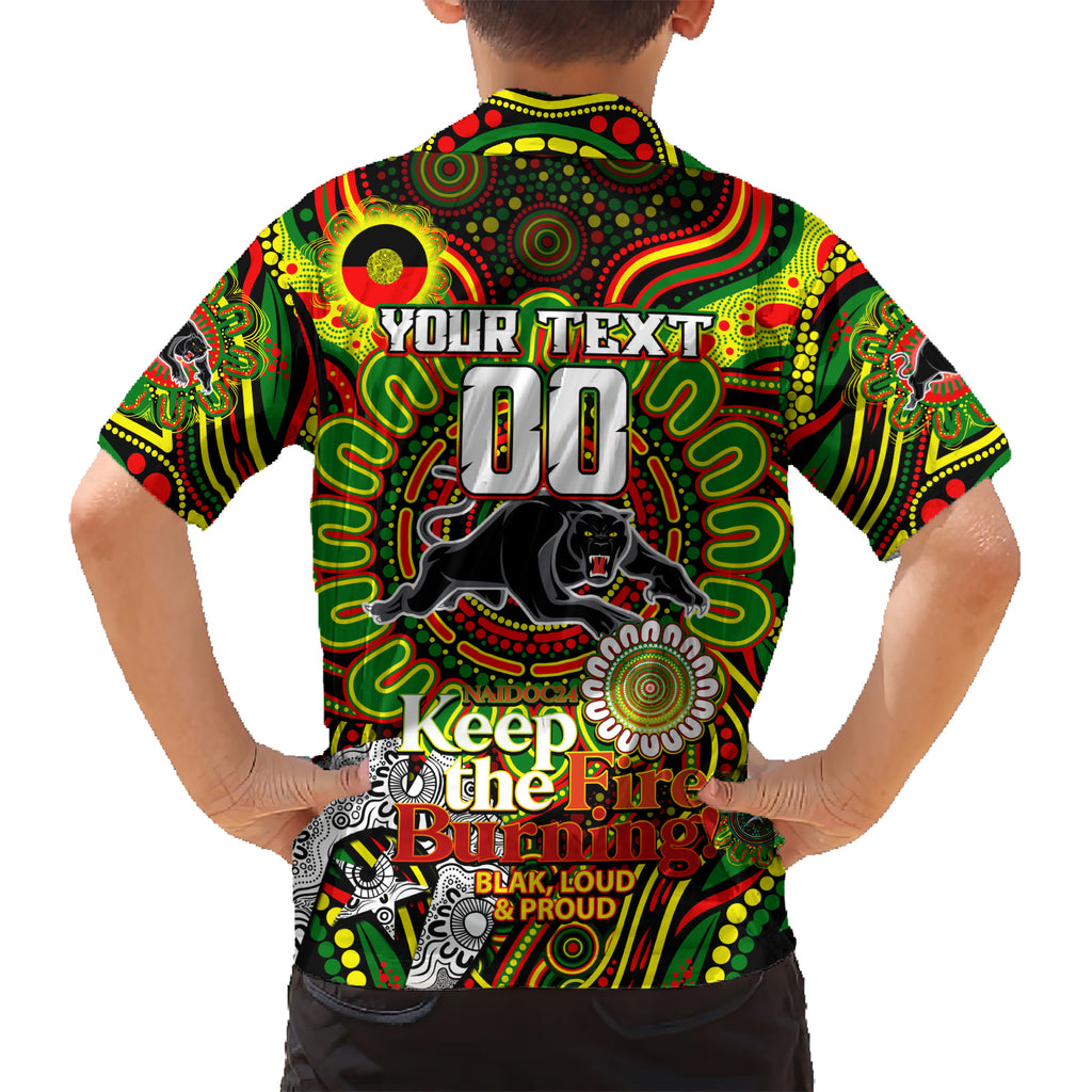 Custom NAIDOC Week 2024 Panthers Kid Hawaiian Shirt Mascot Rugby