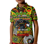 Custom NAIDOC Week 2024 Panthers Kid Polo Shirt Mascot Rugby