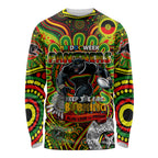 Custom NAIDOC Week 2024 Panthers Long Sleeve Shirt Mascot Rugby